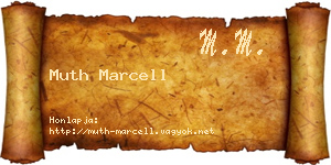Muth Marcell névjegykártya